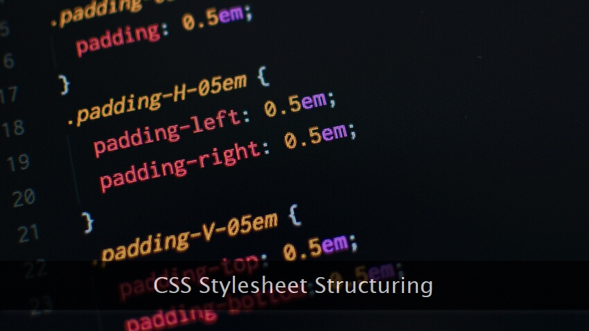 CSS code within a code editor